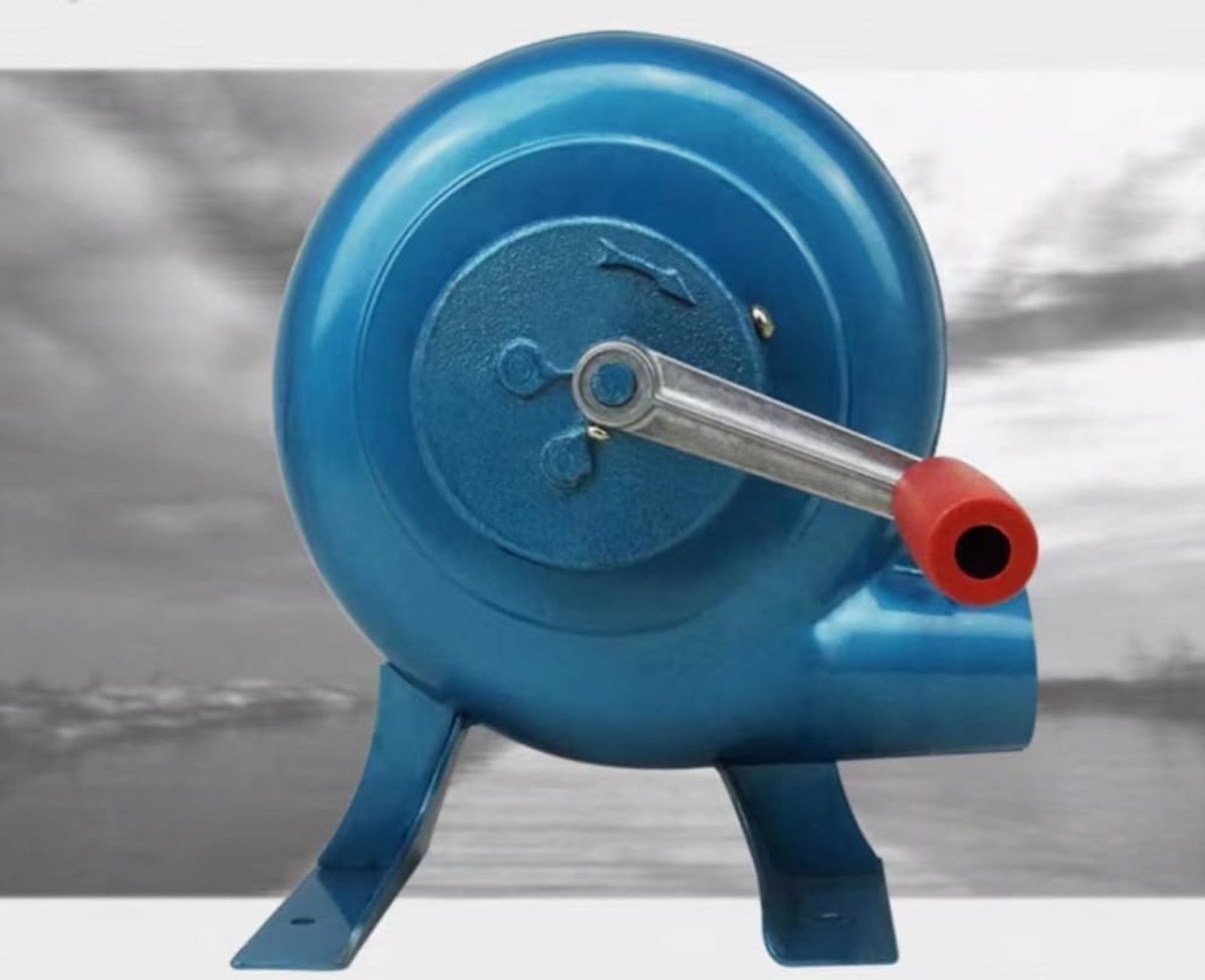 Afzuigventilator - Blazer Ventilator - Barbecue Aanmaken - Hand Crank Bediening - 250W Ver