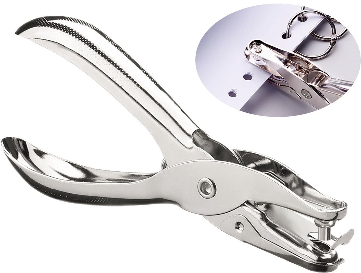 Dailygoods- Gaatjestang 3 mm - Perforator - Gaatjestang voor papier - Gaatjestang voor foto's - Gaatjestang voor kaarten - Ergonomisch ontwerp