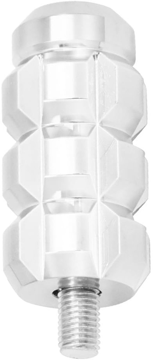 Dailygoods- Shifter Peg CNC Aluminiumlegering - Motorfiets Versnellingshendel - Voetpeg - Compatibel met Ha-rley - Zwart/Chroom - Groot oppervlak voor comfort - Versnellingspedaal