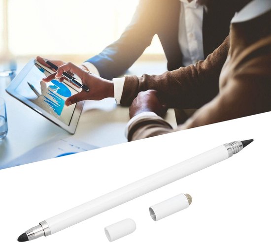 Dailygoods- Styluspen 3-in-1 - Universele Styluspen - Fijne Punt - Zeer Gevoelig - Touchscreen - 2 Vezelpunten - Touchscreenpen — afbeelding 3