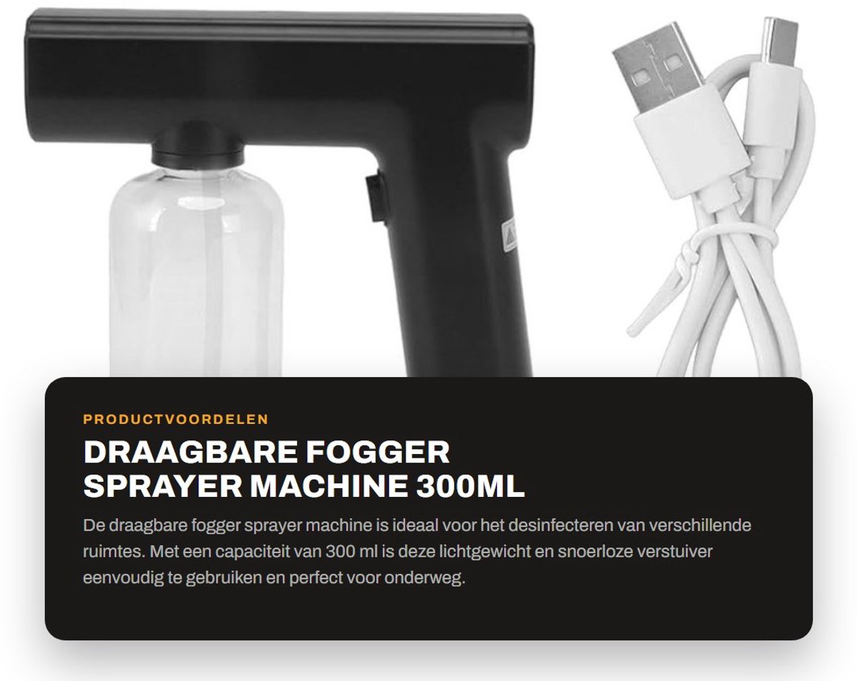 Dailygoods - Draagbare Fogger Sprayer Machine 300ml