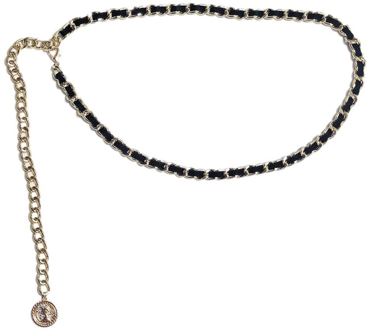 Dailygoods- Tailleketting Goud - Verstelbare Body Link Riem - Modieuze Tailleriem - Punk Riem - Geschikt voor Jongens/Meisjes - Hoogwaardig Metaal