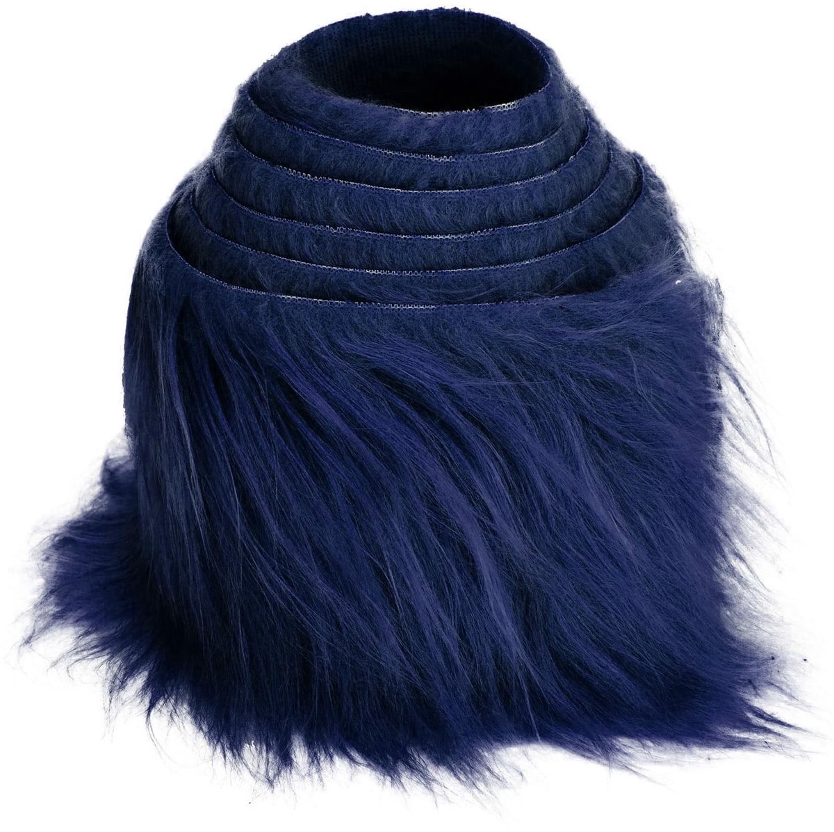 Dailygoods- Kunstbontband 5cm x 150cm - Pluizige Bontstof - Decoratieve Rand - Pluche Bies - Voor Kleding/Kerstdecoratie - Imitatie Rex-Konijnenbont - Plucheband