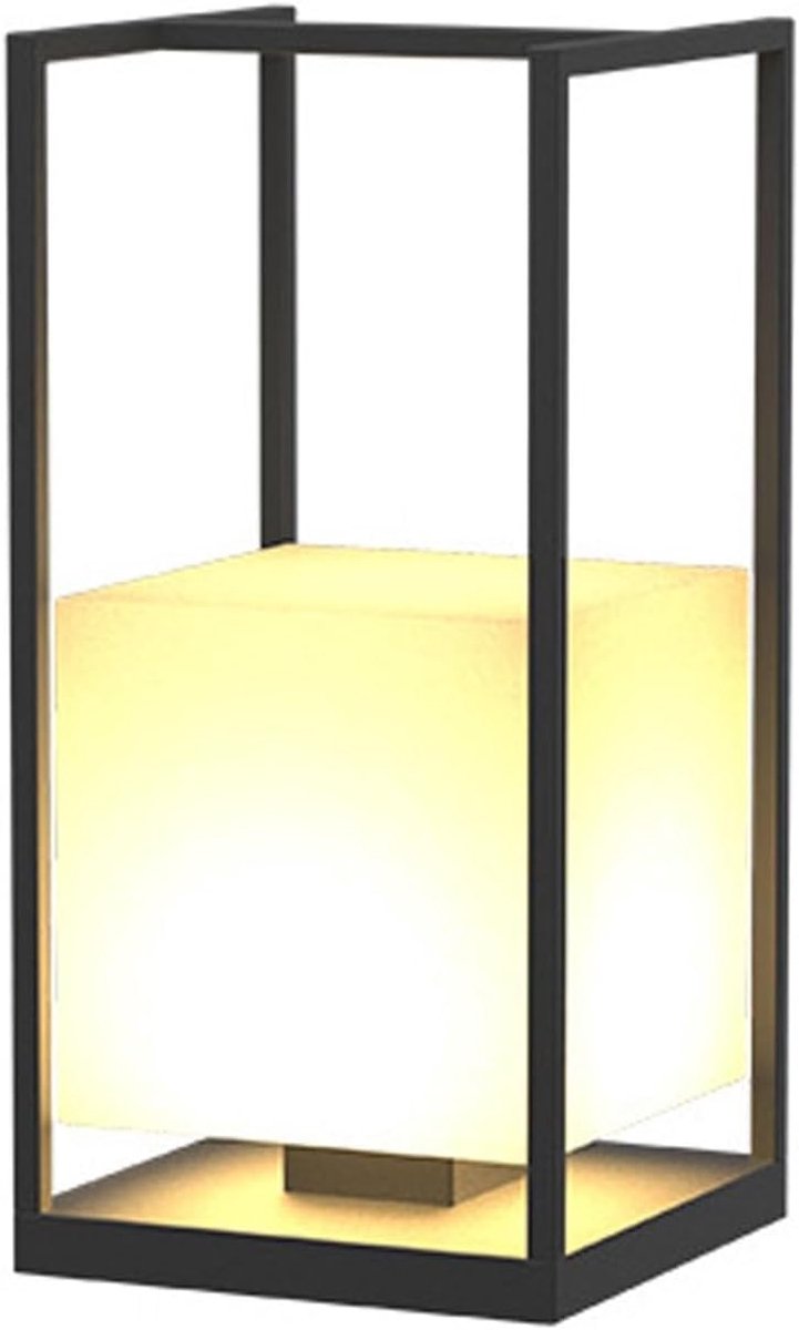 Zonnelantaarn Buiten - Tuinlamp Staand - Buitenpad Verlichten - IP65 Waterdicht - 48 cm Hoog - Zwart