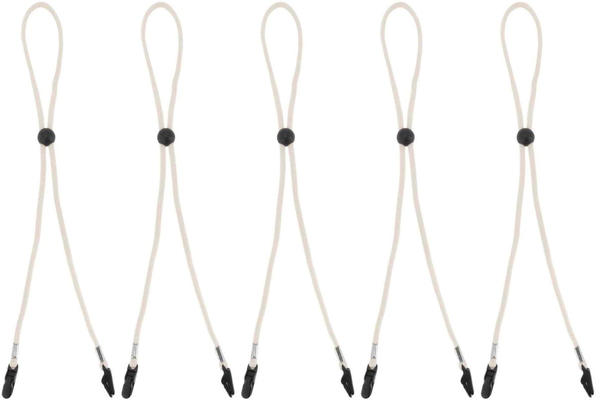 Dailygoods- Hoedhouder Verstelbaar - 5 Stuks - Antislip Riemclips - Duurzaam Materiaal - Voor Outdoor Activiteiten - Veilig en Comfortabel - Hoedclip