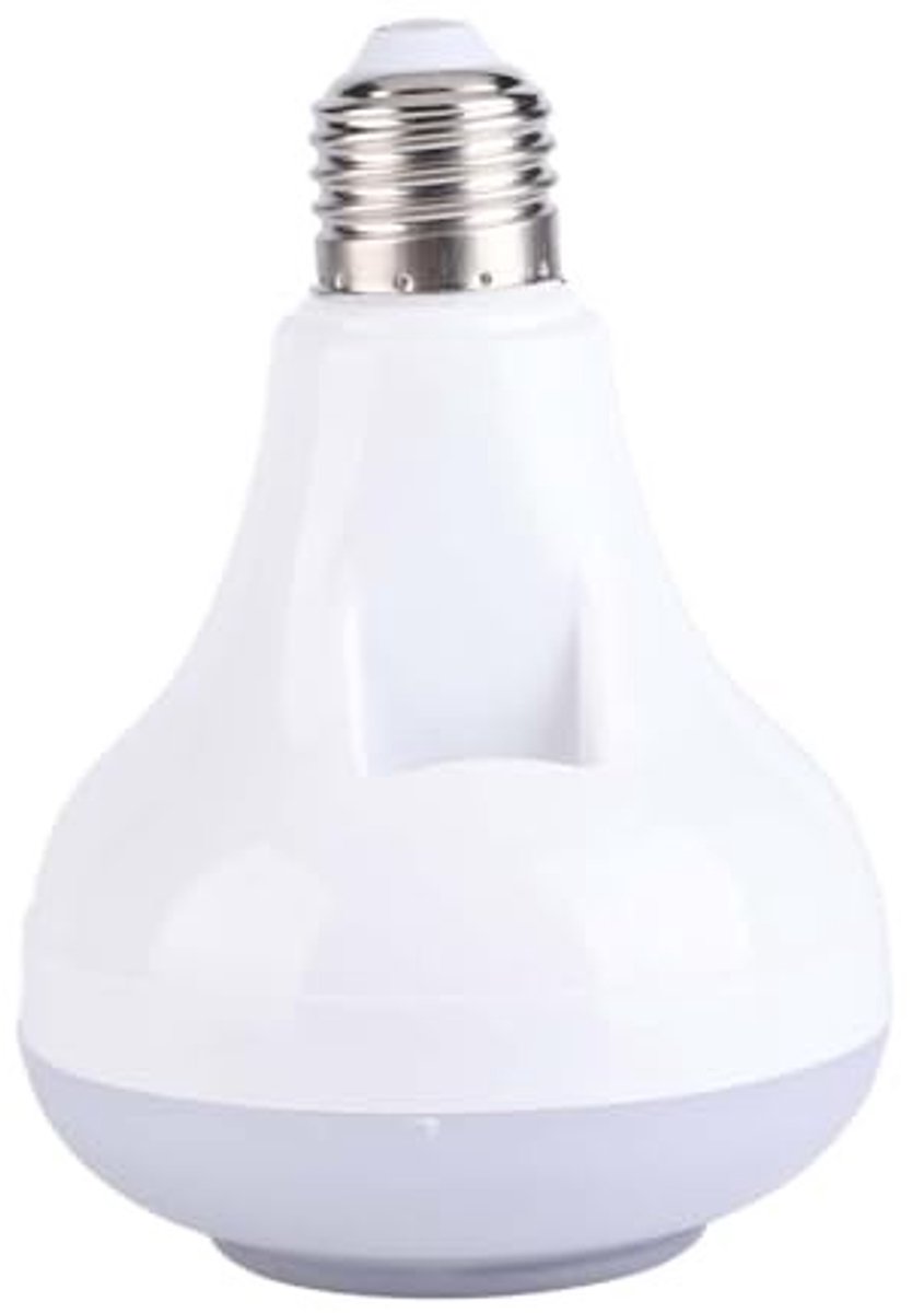 Dailygoods- LED Lamp 12W met Bluetooth Luidspreker - RGBW Verlichting - Afstandsbediening - E27 Fitting - 20m Bluetooth Bereik - 10 Statische Kleuren - Smart Lamp