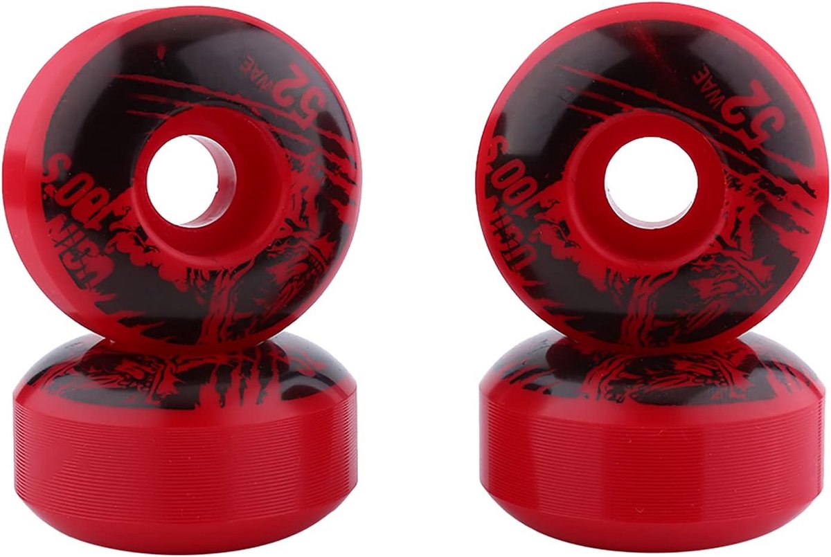 Wielen Set Skateboard Wielen Street Tricks Hoge Elasticiteit 52mm x 30mm