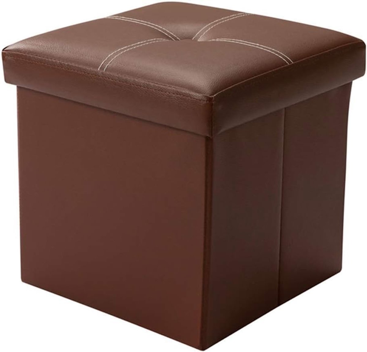 Opbergpoef - Opbergkruk - Ruimte Organiseren - Opklapbaar Design - 30x30x30cm - Zwart