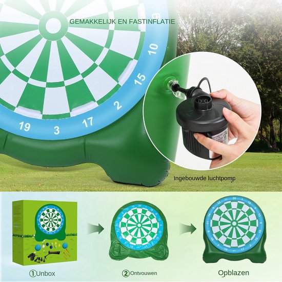 Golf Trainingsmat - 152 x 122 cm - Antislip Kunstgras - Inclusief Ballen en Tees - Voor Indoor en Outdoor Training van GOLF — afbeelding 5