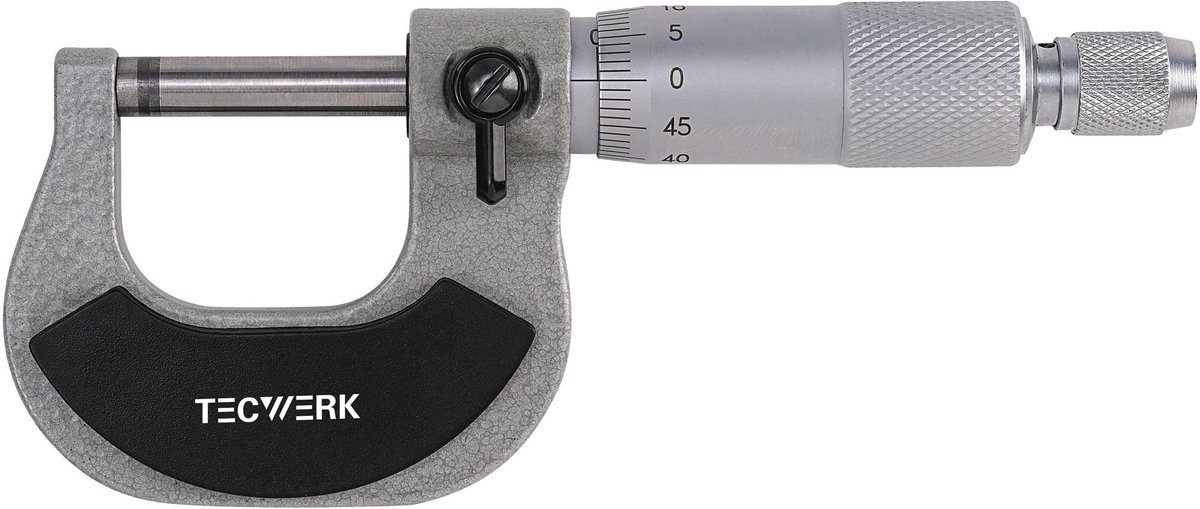 Bügelmessschraube DIN 863/1 0-25mm Spindel-D.6,5mm TECWERK