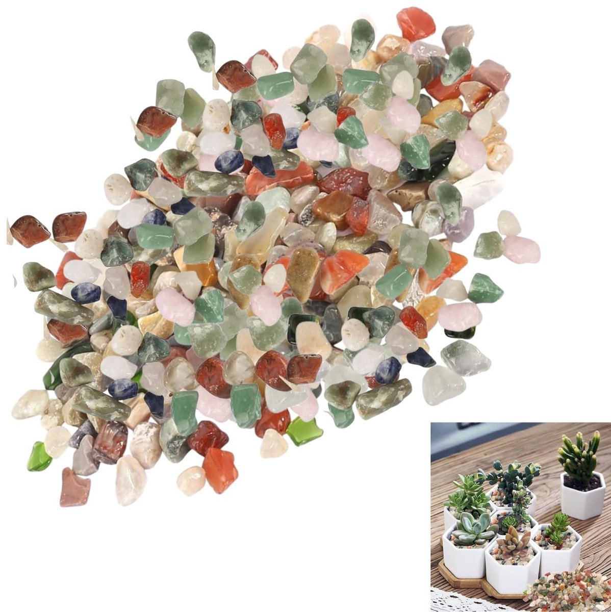 Solidchoice - Natuurlijke Versnipperde Kwartskristallen, 200 g