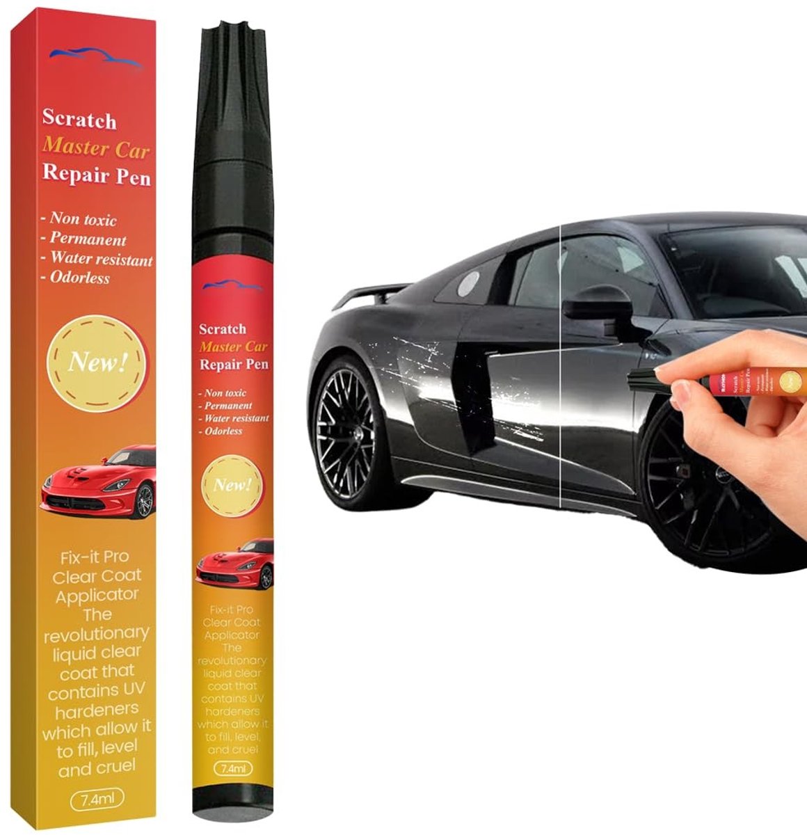 Solidchoice - Viltstiften voor Auto - Magische Krassen Reparatiestift voor Snelle Herstel