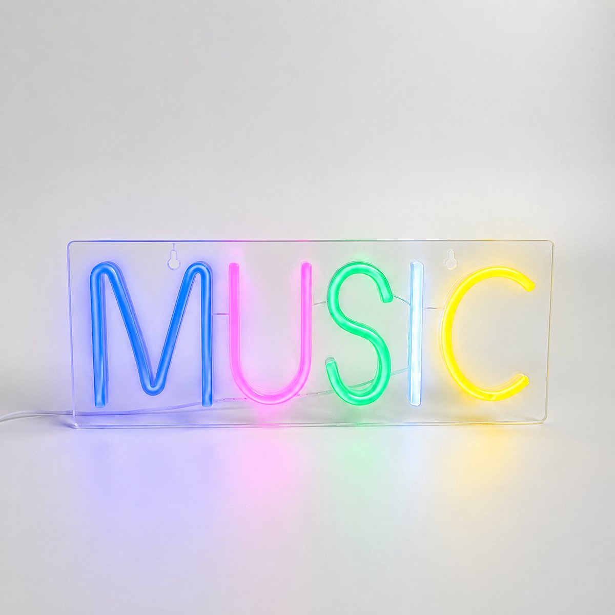 ZoeZo Neon Wandlamp Music - Neon verlichting - Sfeerverlichting - LED lamp - Neonlicht - Neon Sign - USB - Rood