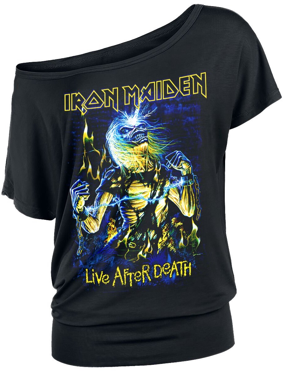 Iron Maiden Live After Death Dames T-shirt - zwart - XXL