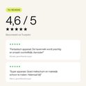 Beoordeling 4,6/5 met 7K+ reviews. Een gekadreerd citaat "Fantastisch apparaat." en "Super apparaat."