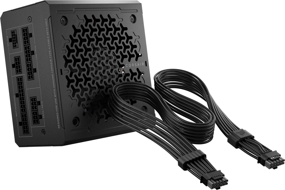 Corsair RM Series RM1000e - 3rd Gen - Interne Voeding - 1000 Watt - 24-pin - ATX - Zwart