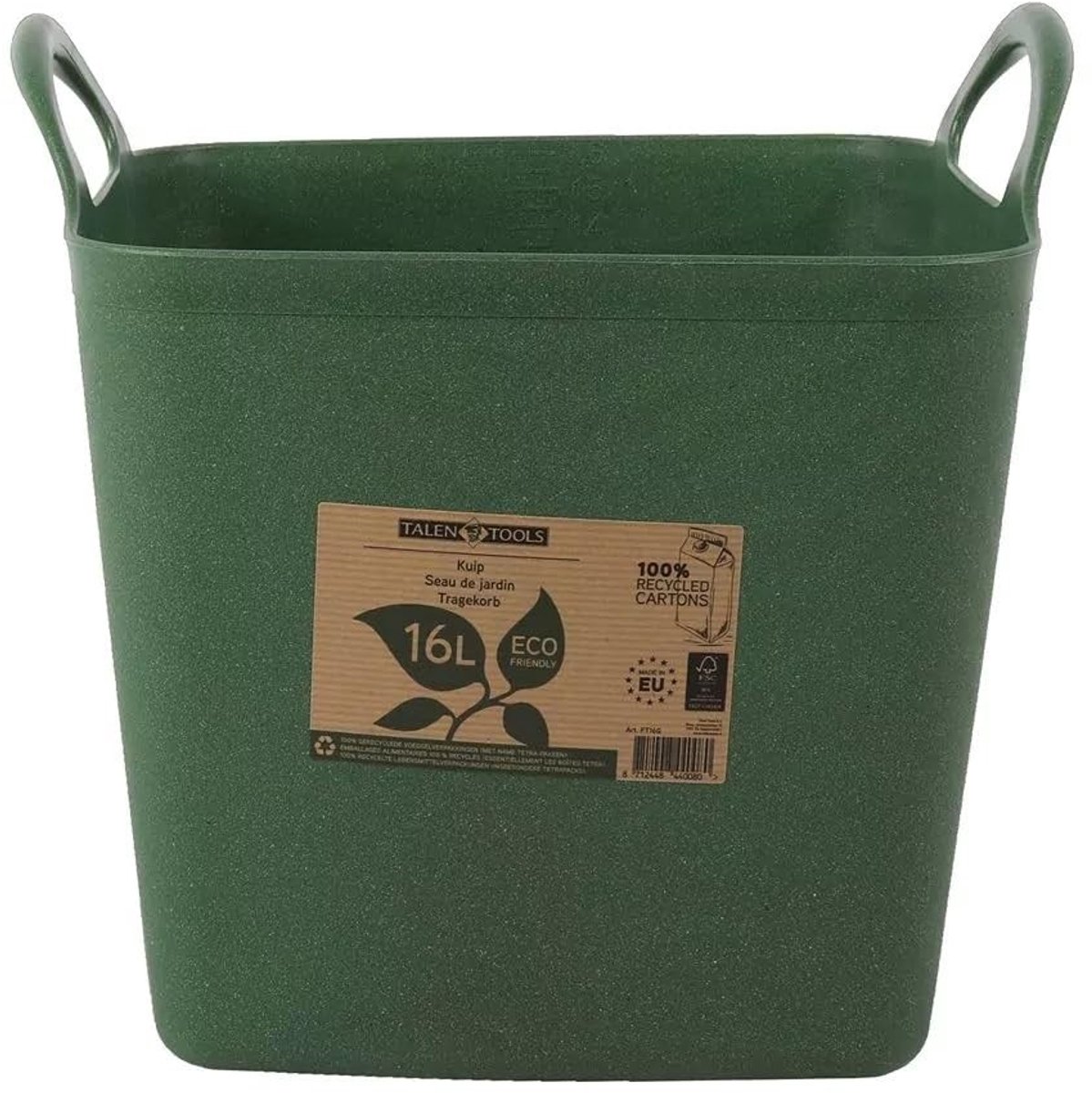 Solidchoice - Flexibele Kuip van 16 Liter, 100% Gerecycled