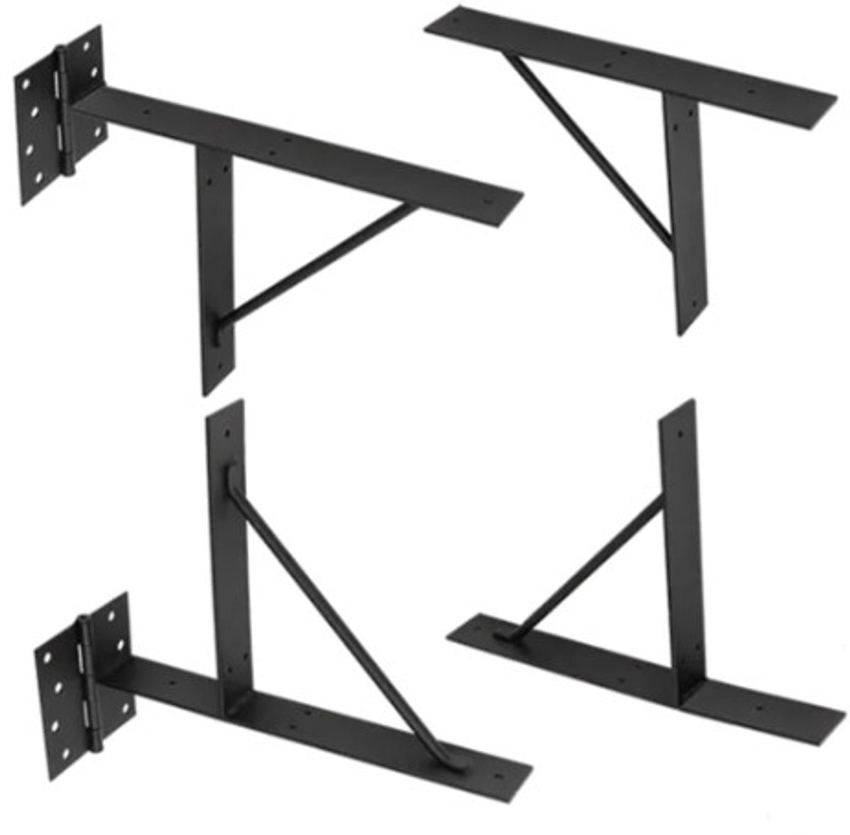 Doe|het|zelf Poortframe Zwart – Complete Set