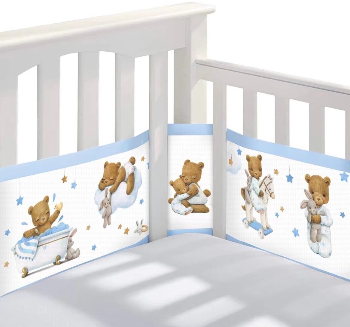 Solidchoice - 2-delige Babybed Bumper Set voor Veiligheid