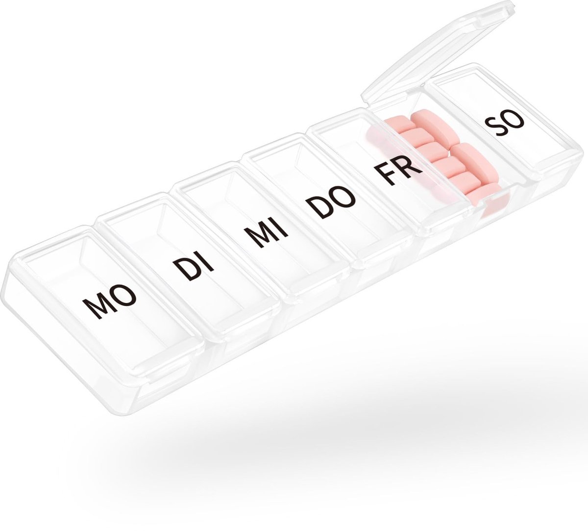 Solidchoice - Weekdoos voor Medicijnen met 7 Compartimenten
