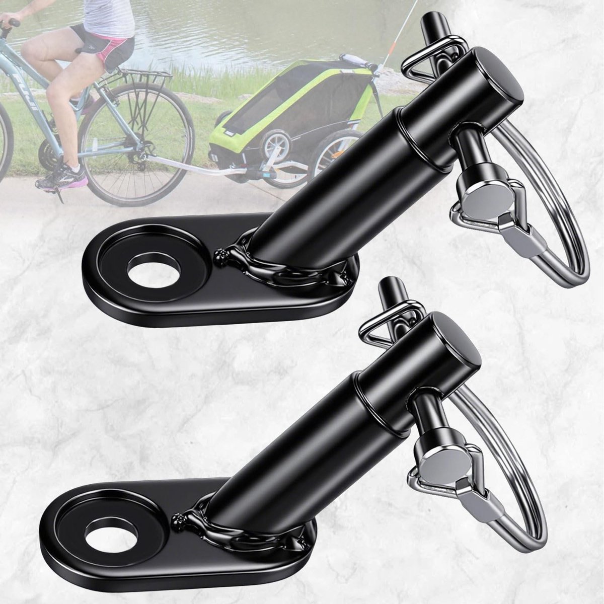 Solidchoice - Fiets Trekhaak Adapter voor Kinder- en Hondentrailers