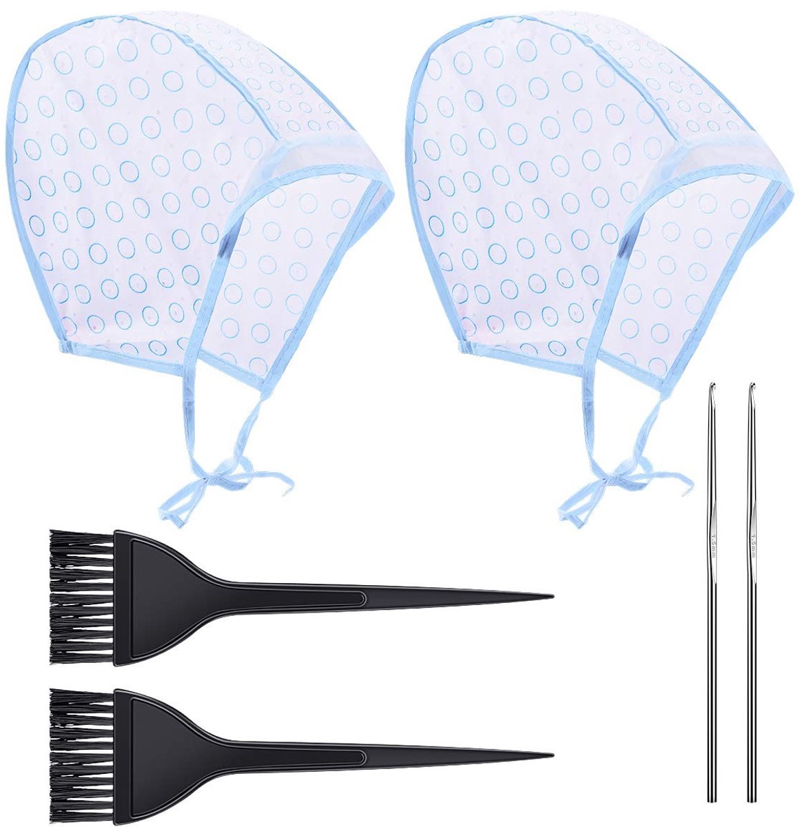 Solidchoice - Haarkleur Highlighting Cap Set met Borstel en Haken - Ideaal voor Thuis en Salon