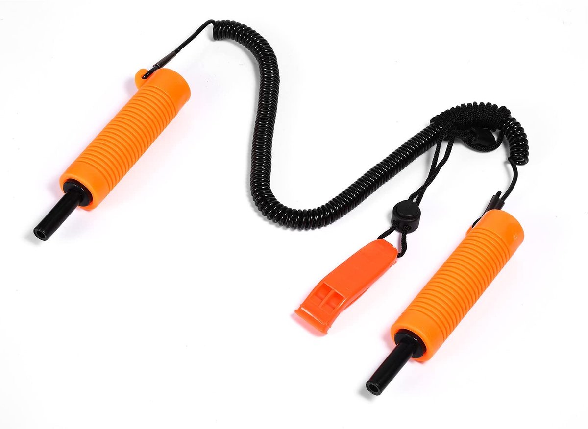 Solidchoice - Set van 2 Veiligheidsijzeren voor IJsvisserij met Fluitje