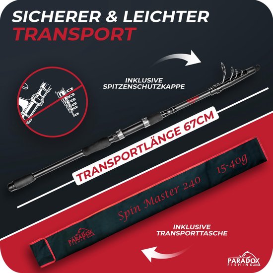 Solidchoice - Telescopische Spinhengel voor Vissen van Solidchoice — afbeelding 3