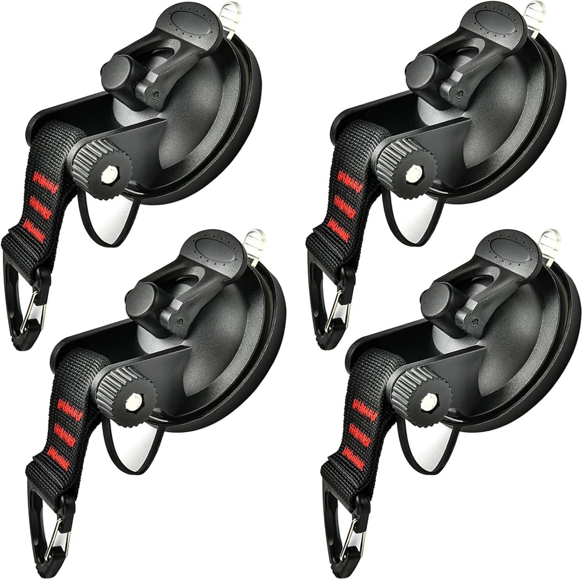 Zuignap Campingset - 4 Stuks - Multifunctionele Zuignappen - Voor Camping, Auto en Thuis
