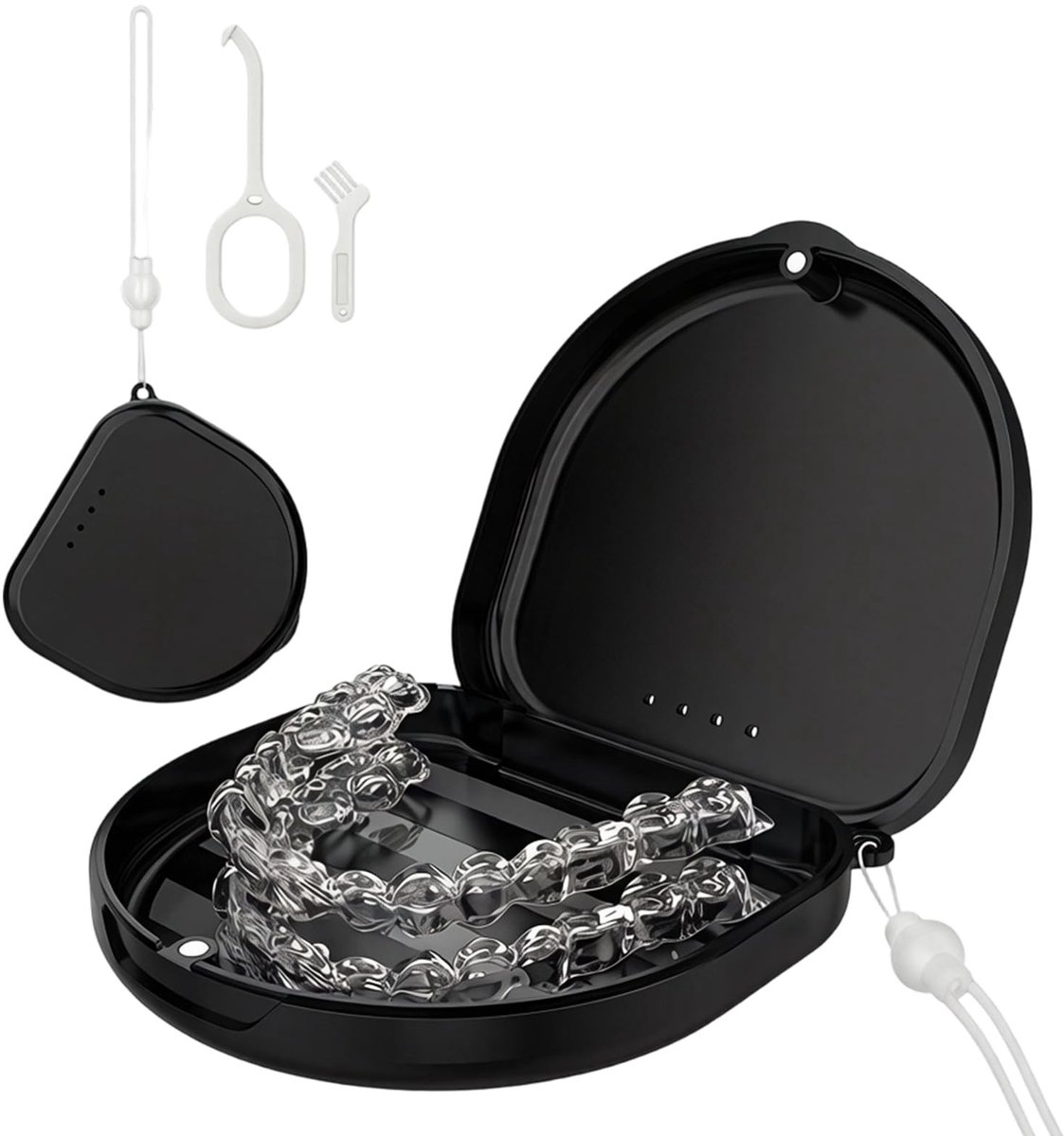 Solidchoice - Beschermhoes voor Tand- en Orthodontische Apparaten (Zwart)