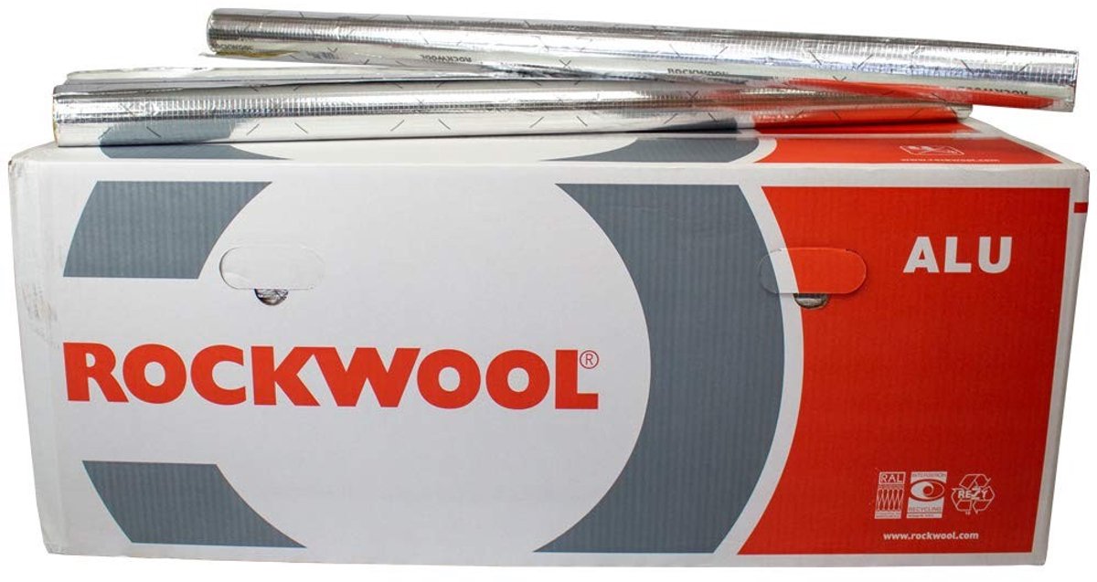 Solidchoice - Steenwol Buisisolatie met Aluminium Laminering