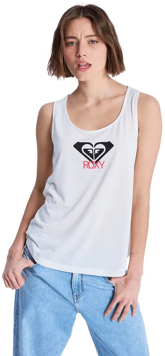 Roxy Surfclassic Tan T-shirt Met Korte Mouwen M Vrouw Coconut Milk