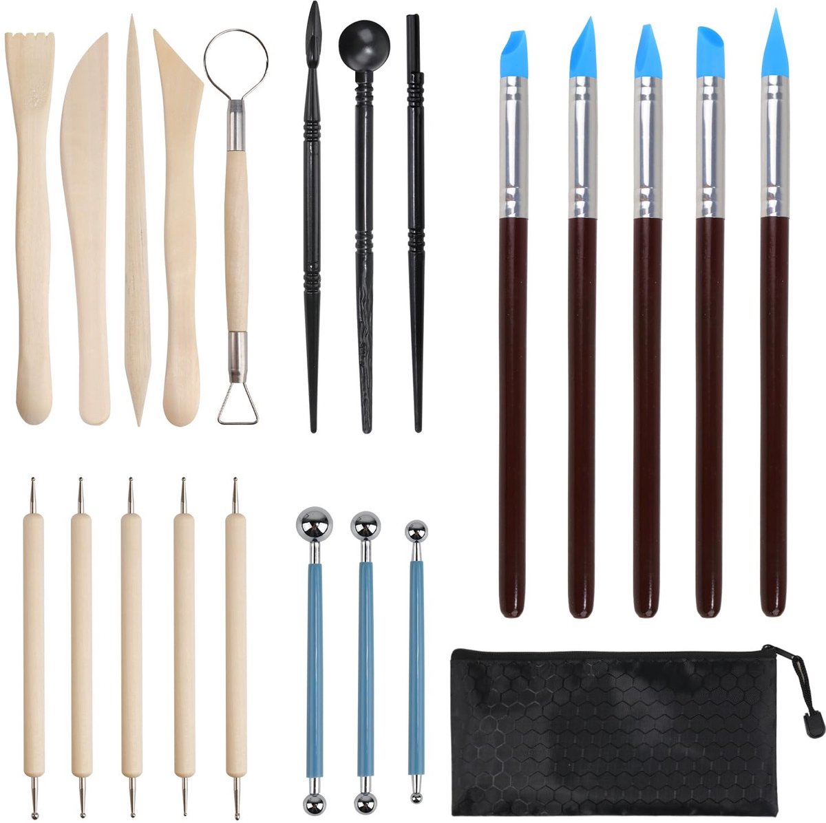 Solidchoice - 22-delige Modeling Tool Set voor Keramiek en Sculptuur