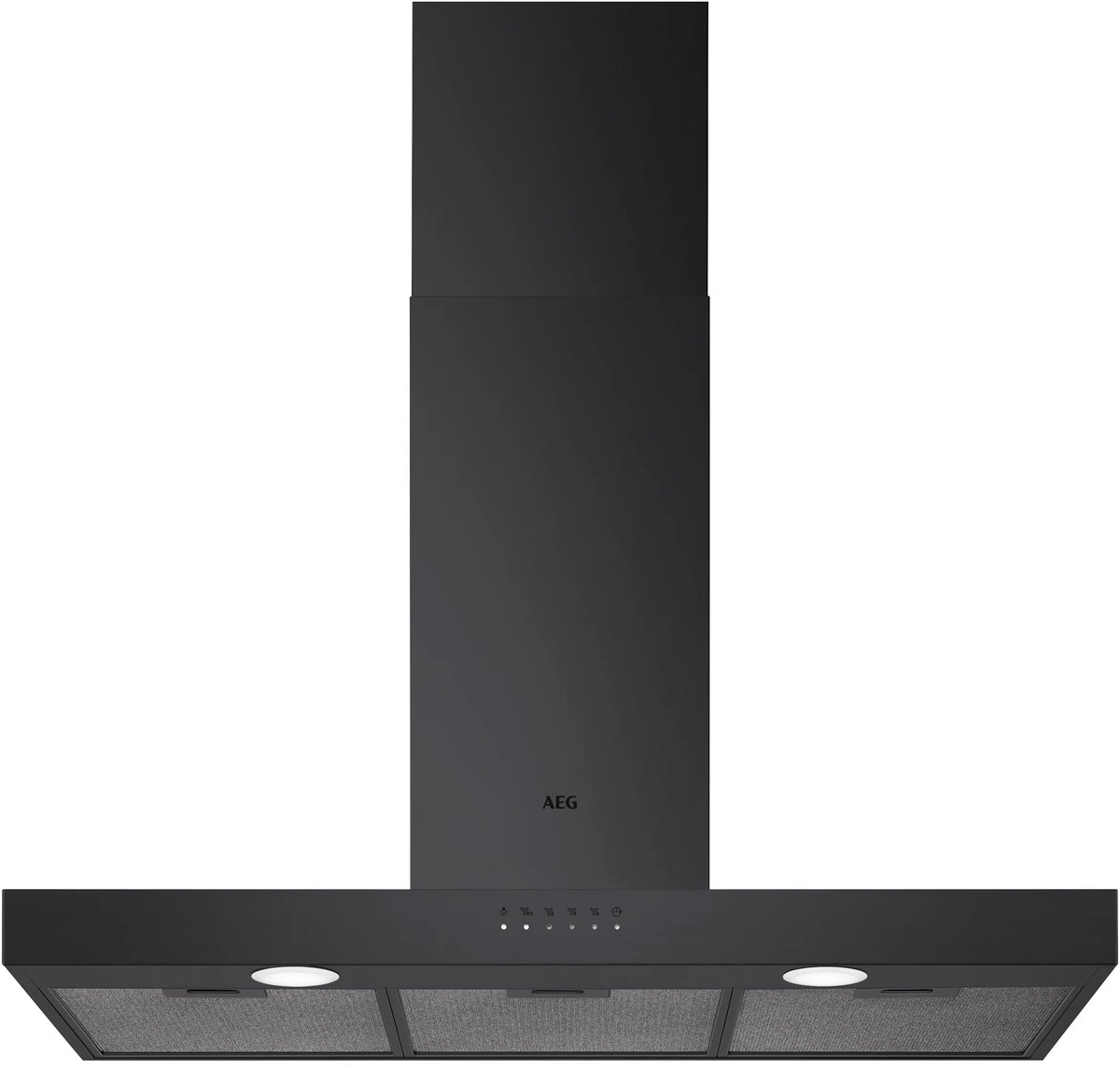 Bol.com AEG DBE5971R - 90 cm blokschouw - Mat Zwart - 6000 Serie Afzuigkap aanbieding