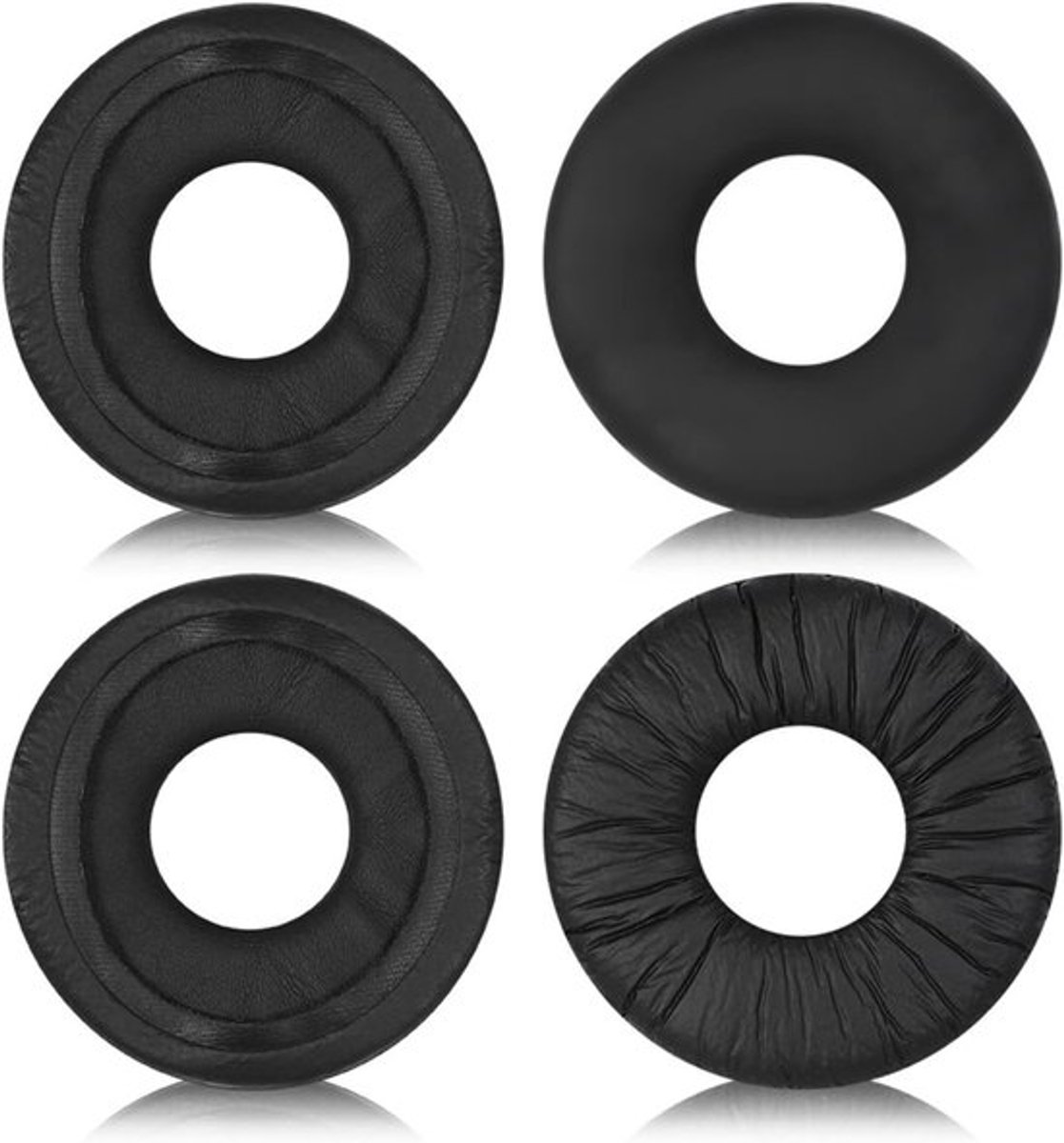 Comfortabele Zwarte Leren Hoofdtelefoon Covers met Geluidsisolatie, Vervangende Oorkussens voor Diverse Hoofdtelefoonmodellen, Ideaal voor Muziek en Gaming