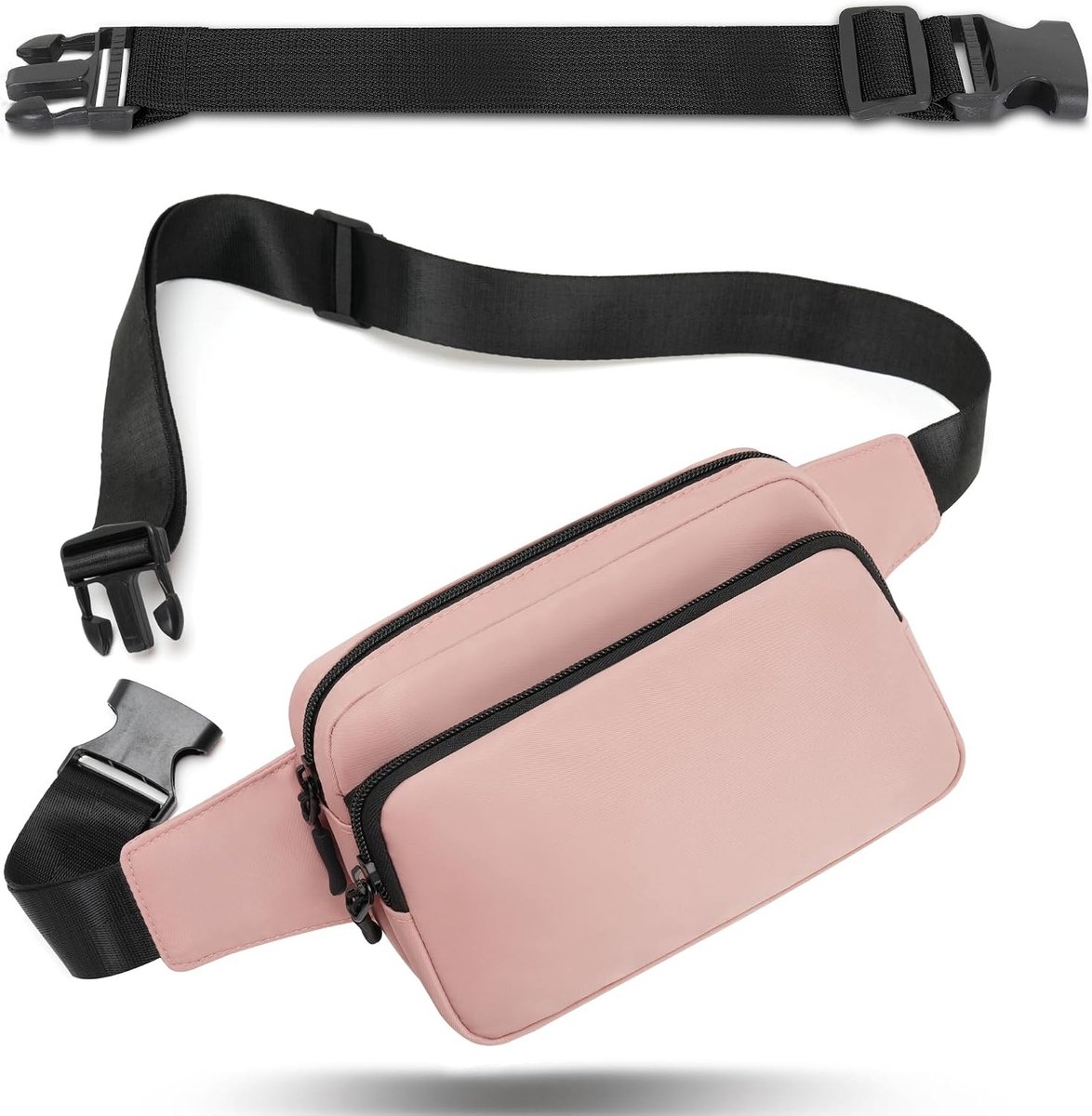Heuptasje - Roze - Eén maat - Heuptas met 30cm verlengde riem - Voor Wandelen, Fietsen en Reizen