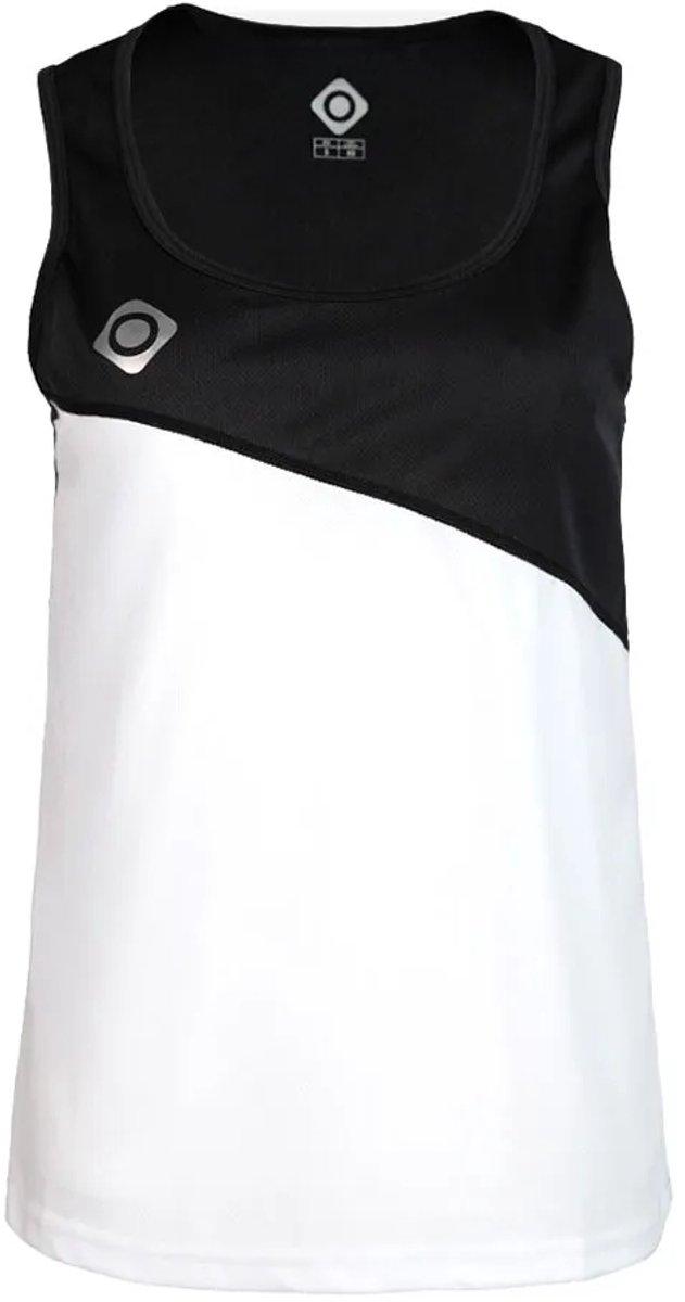 Izas Saldon V2 Mouwloos T-shirt Wit,Zwart L Vrouw