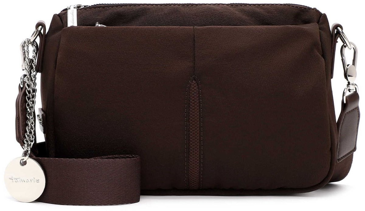 Tamaris schoudertas Mia Handbag Brown donkerbruin