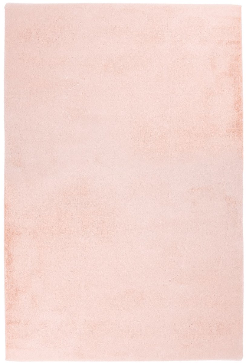 Padiro hoogpolig shaggy vloerkleed 160 x 230 cm - poederroze - modern effen design - geschikt voor vloerverwarming - van zacht micropolyester
