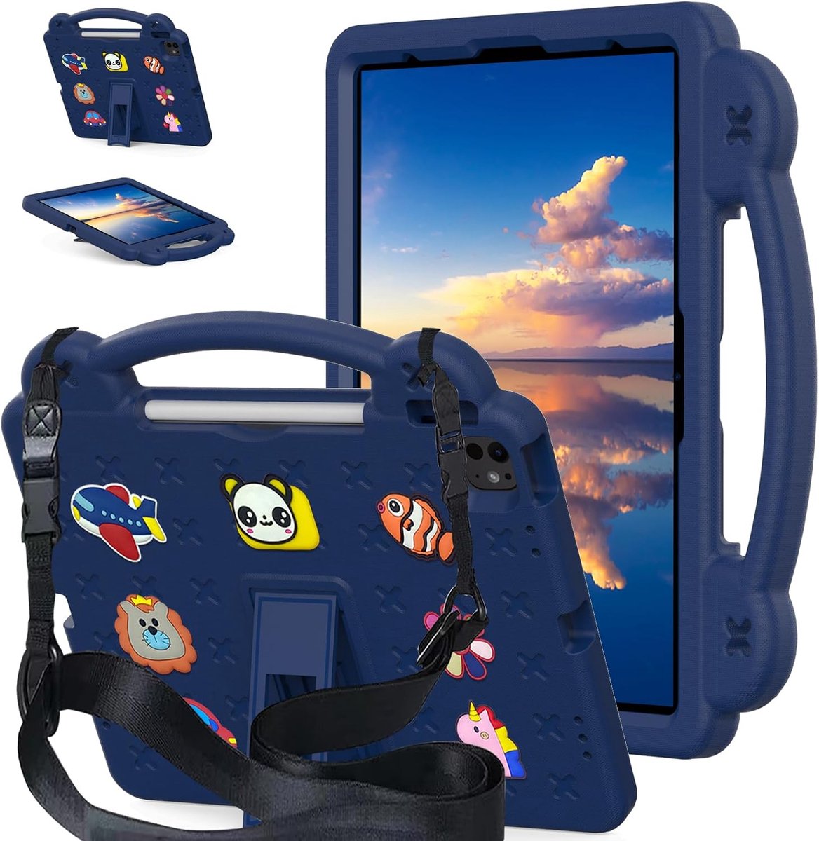 AKABEILA Tablet Case for Honor Pad X9/Pad X8 Pro 11.5 2023, Cute Case Children Shockproof Protective with Shoulder - ShopVlot