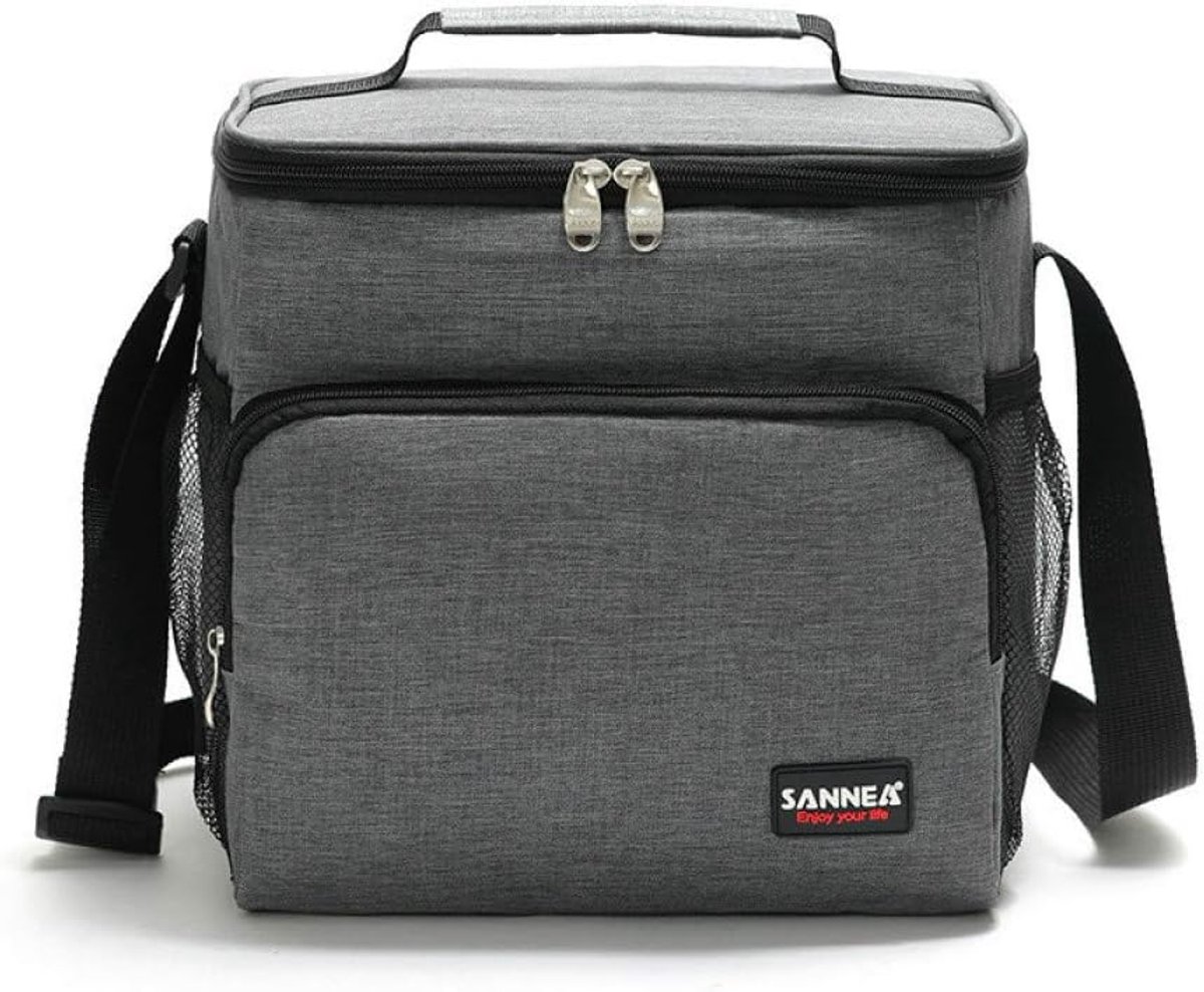 Oxford Cloth Insulation Bag Picnic When Cold Students Lunch Box Lunch Bag Ice Bag Insulation 38 x 26.5 x 5 cm Backpack - ShopVlot