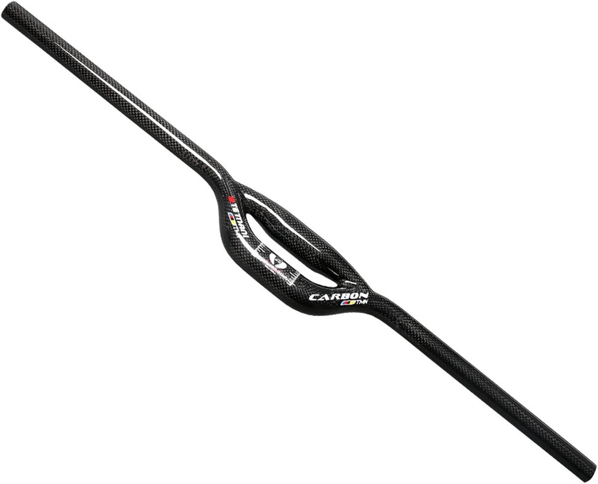 Lichtgewicht mountainbike stuur koolstofvezel dubbele buis stuur - ShopVlot