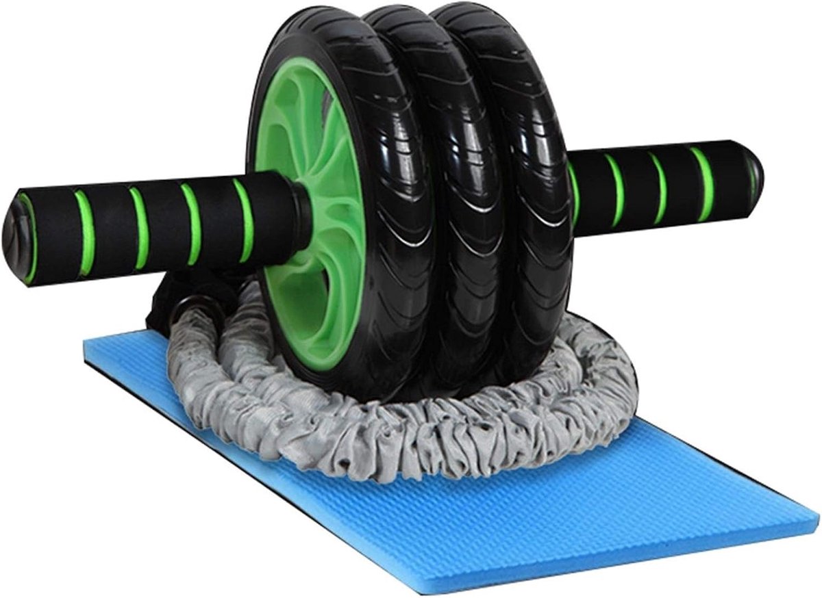 Roller Abdominal Training Device/roller Abdominal Sports Equipment/home Fitness Wheel with Male and Female Knee Pads - ShopVlot