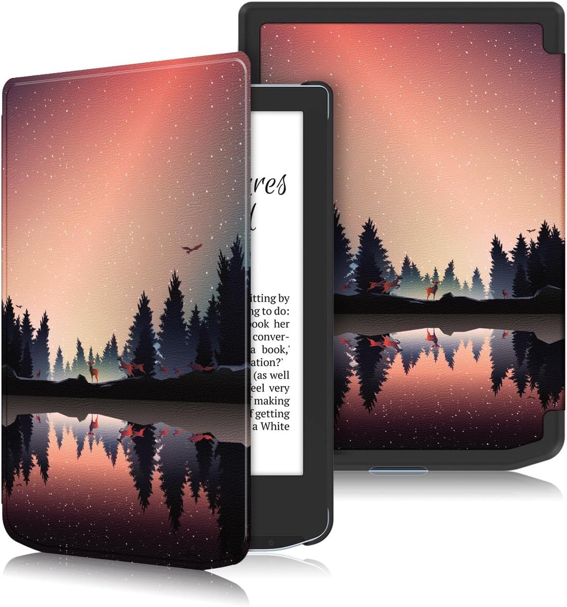 Ultra-thin case compatible with Pocket Book Fresh / Fresh Pro (629/634) protective cover with sleep/wake function - ShopVlot