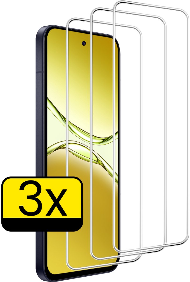 Screenprotector - Geschikt voor OPPO A5 Pro - 3 Stuks - Extra Sterk - Beschermglas - Gehard Glas - Tempered Glass - Screen Protector