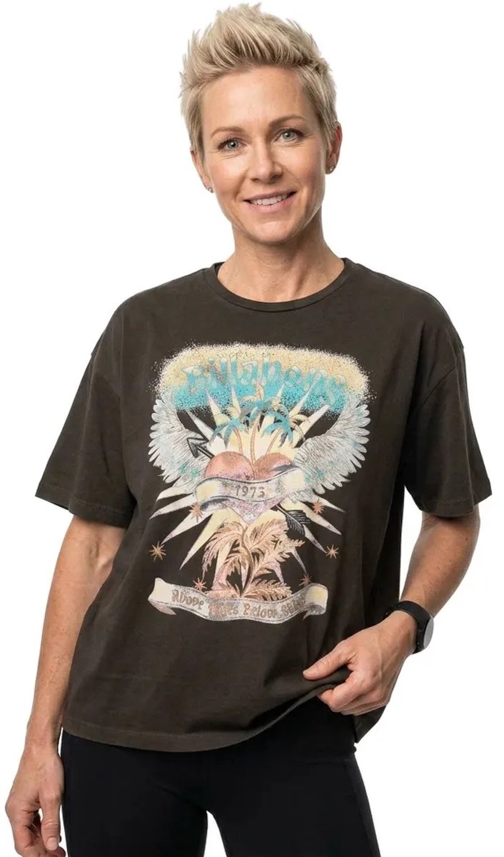 Billabong Pour Your Heart T-shirt Met Korte Mouwen S Vrouw Zwart