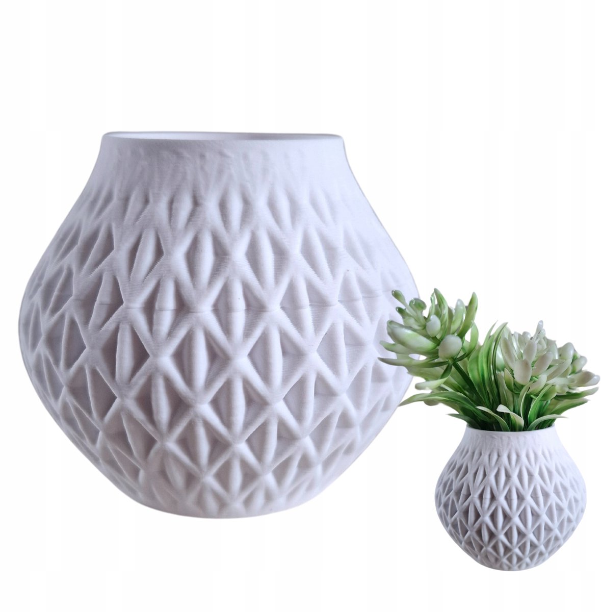 Moderne Ananas Vaas 20 cm - 3D Geprint PETG - Diverse kleuren