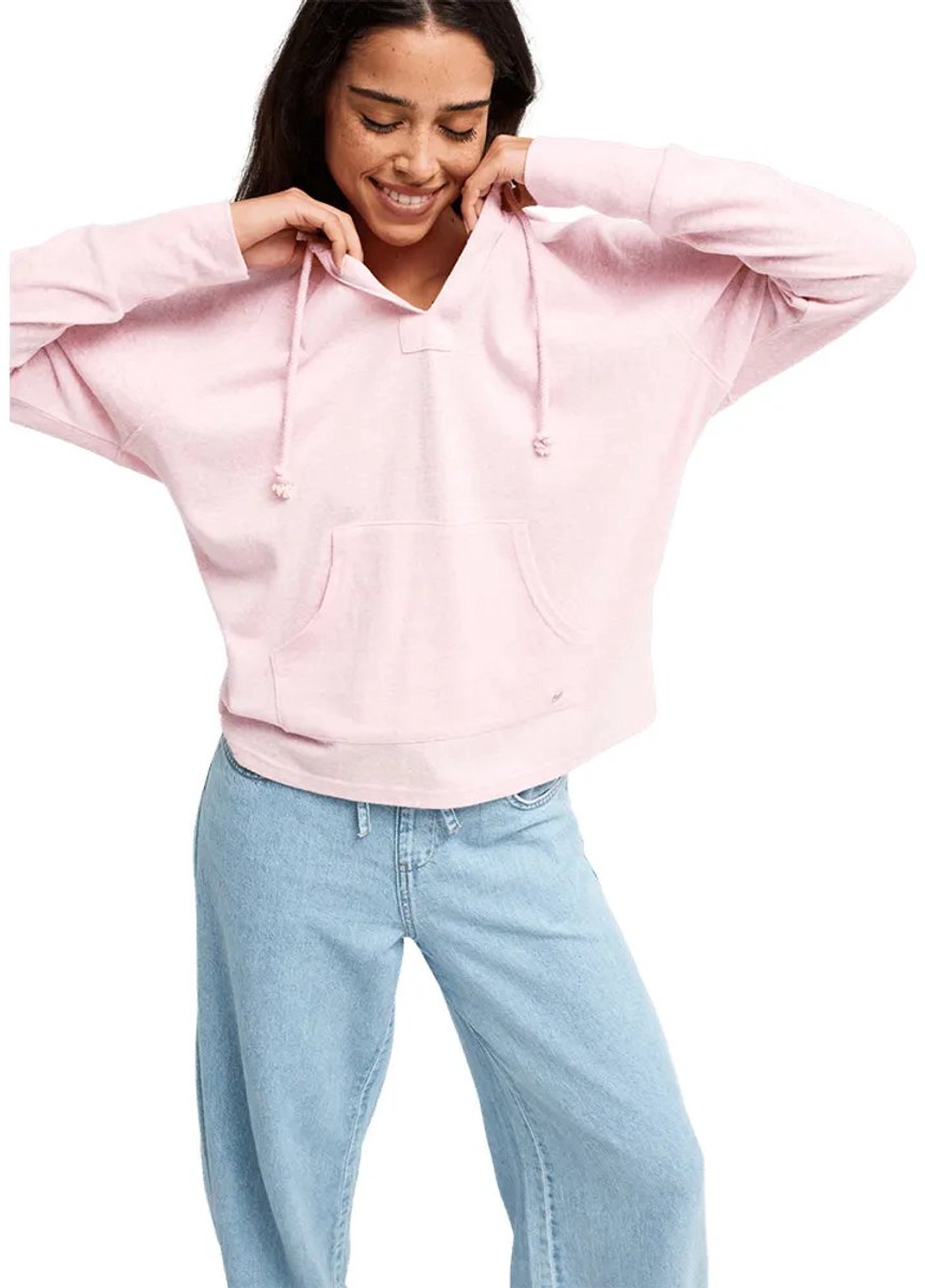 Roxy Dstination Surf Sweatshirt Met Rits Roze L Vrouw