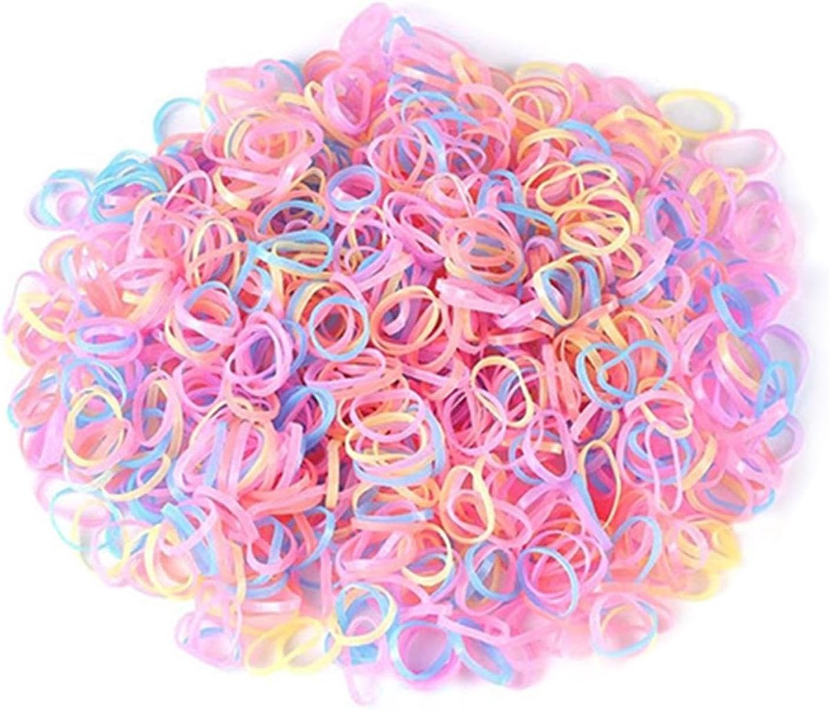 1000 Kids Rubber Bands, Colorful Mini Hair Bands, Elastic Hair Bands, Hairstyle Accessories, Braided Hair Supplies. - ShopVlot