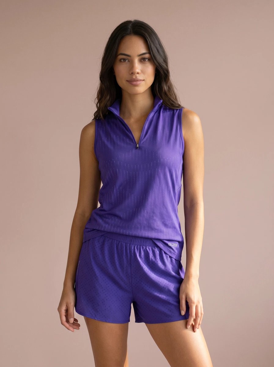 Sjeng Sports JANIS - Maat: XL Reflex Blue - Tennis Top Vrouwen - Sporttop - 87% polyester, 13% elastaan, single jersey